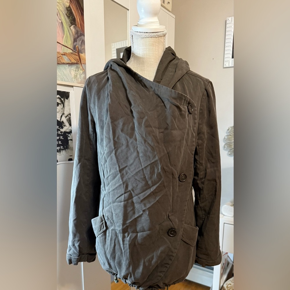 Forever 21 Charcoal Trench Coat